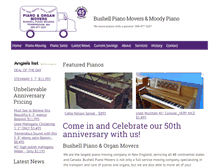Tablet Screenshot of bushellpianomovers.com